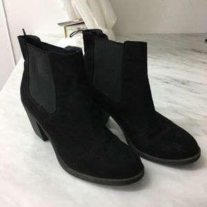 Black Suede Booties H&M